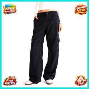 Relaxed Fit Cargo Pants Straight Leg Utility Workwear Chic Y2K Retro